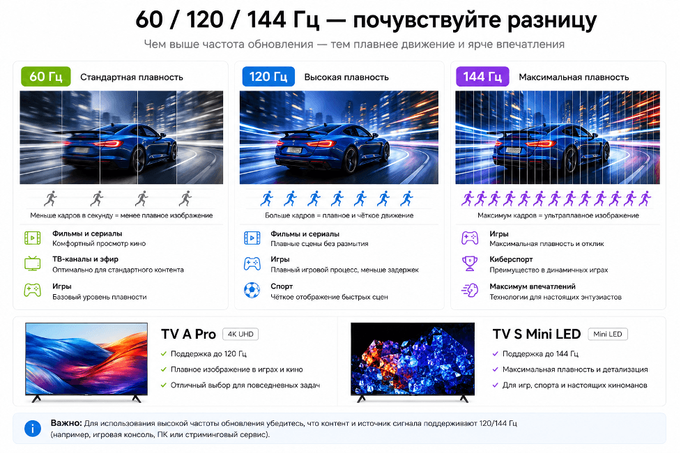 Xiaomi TV A Pro или Xiaomi TV S Mini LED: что выбрать