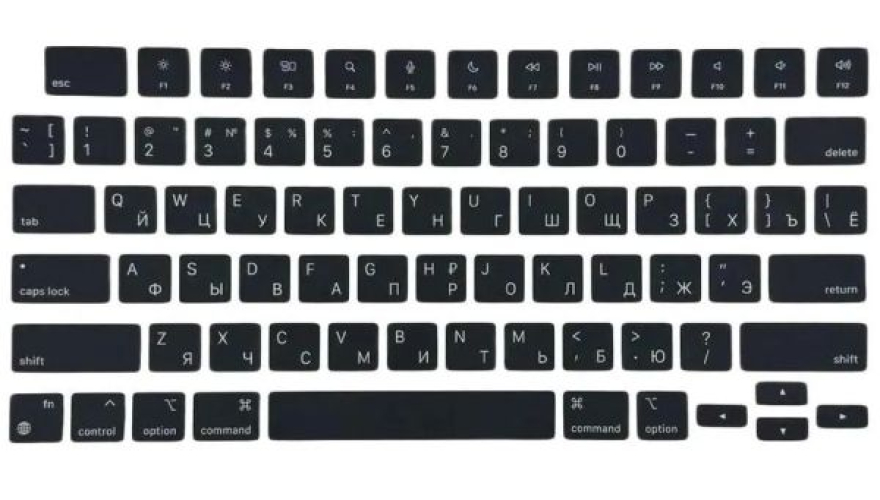 Русифицированные клавиши для Macbook Air Black
