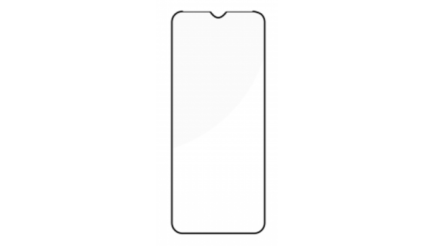Защитное стекло DF для смартфона Realme C30S Full Glue Black