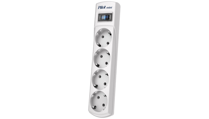 Сетевой фильтр Pilot Mini 1.8м (4 розетки) Белый