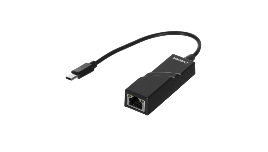 Ethernet-адаптер Digma D-USBC-LAN100 Черный