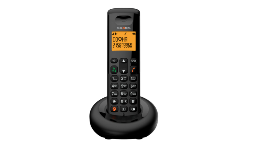 Радиотелефон Dect Texet TX-D4905A Black (Черный)