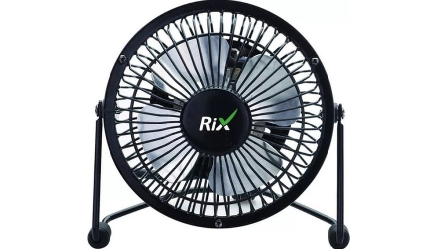 Настольный вентилятор Rix (RDF-1500USB) Черный