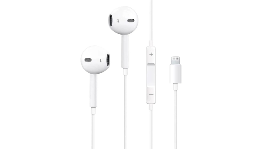 Наушники ISA Stereo Earphones Lightning Белый