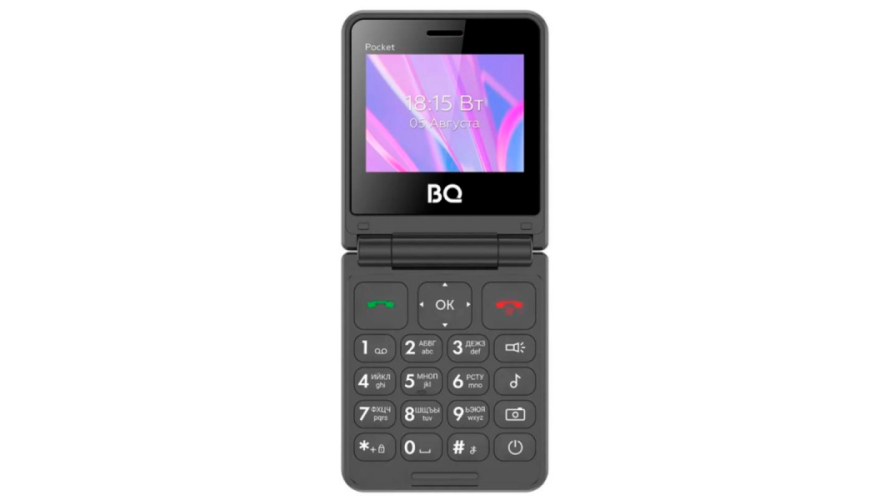 Мобильный телефон BQ 2456 Pocket Dual Sim Black (Черный)