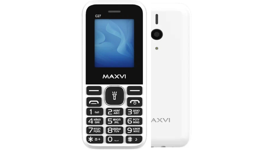 Мобильный телефон MAXVI C27 White (Белый)
