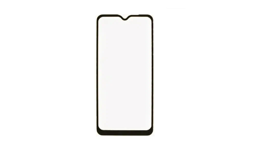 Защитное стекло DF для смартфона Realme C33 Full Glue Black