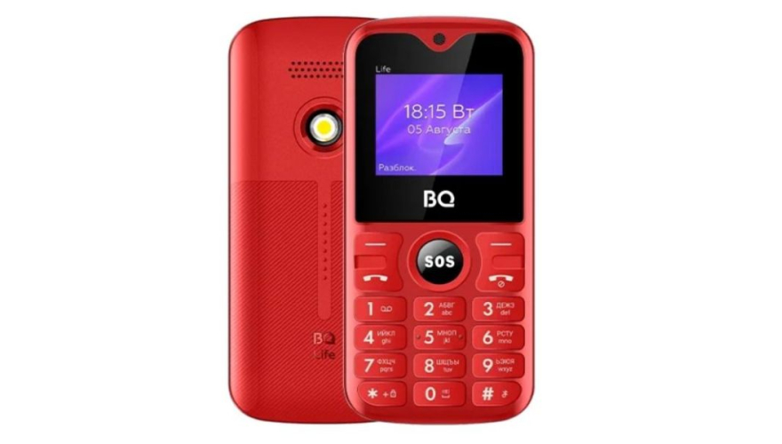 Мобильный телефон BQ 1853 Life Red-Black (Красный-Черный)