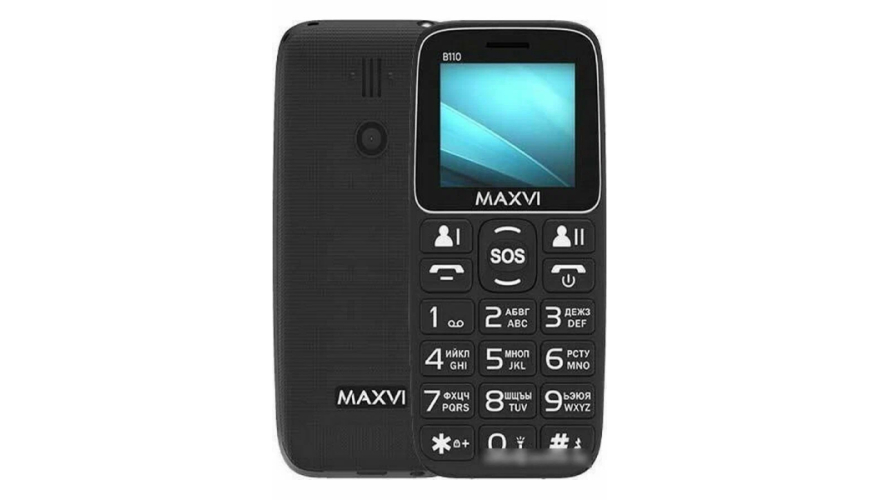 Мобильный телефон MAXVI B110 Black (Черный)