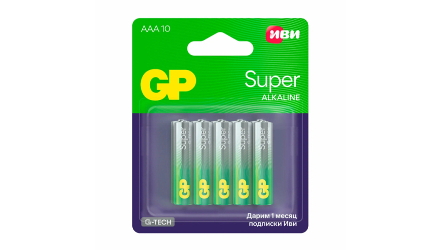 Батарейка GP Super Alkaline LR03 AAA (10шт)