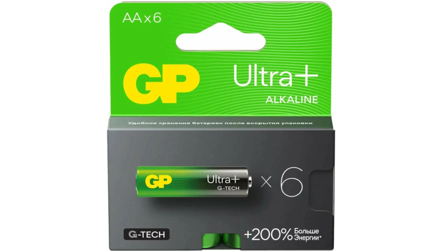 Батарейки GP Ultra Plus Alkaline AAА (6шт)