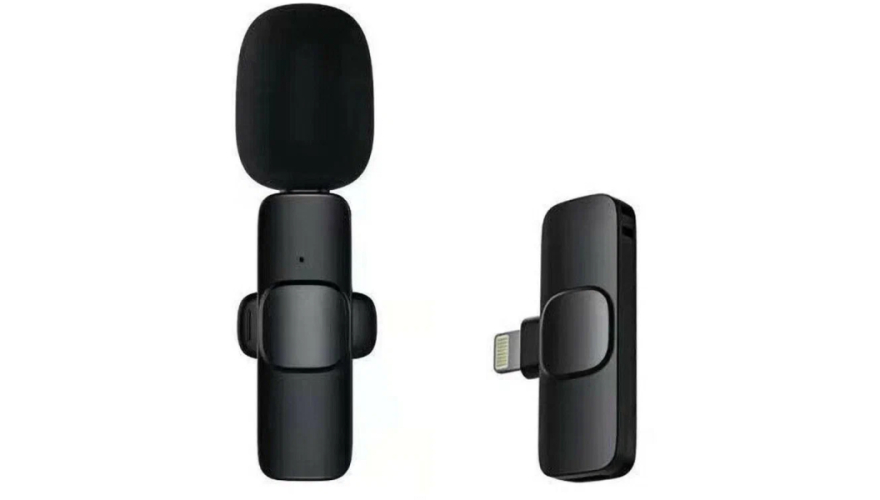 Микрофон-петличка беспроводной JBH Wireless Microphone K9 Lightning Черный
