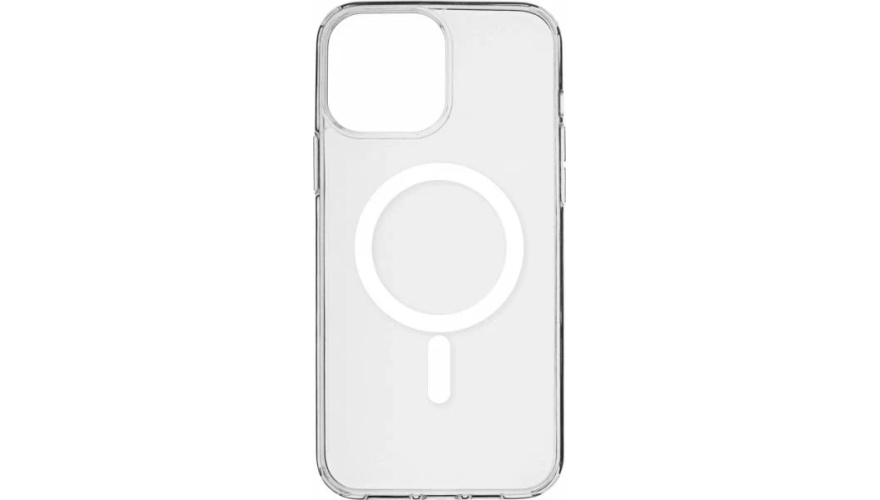 Чехол-накладка силикон MagSafe для iPhone 15 Прозрачная