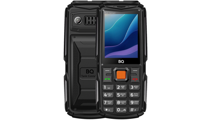 Мобильный телефон BQ 2430L Tank Connect Black+Gunmetal (Черный)