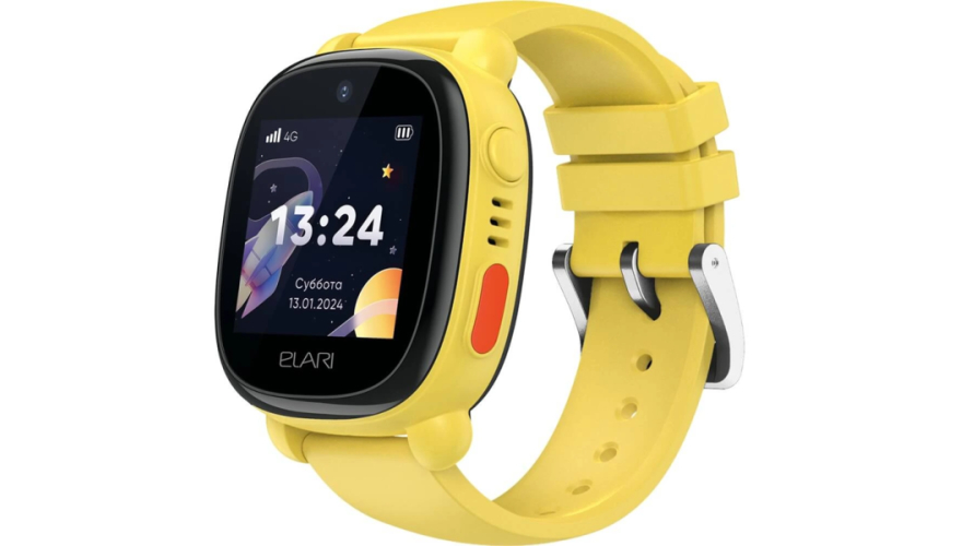Детские смарт-часы ELARI KidPhone 4G Lite Yellow (Желтый)