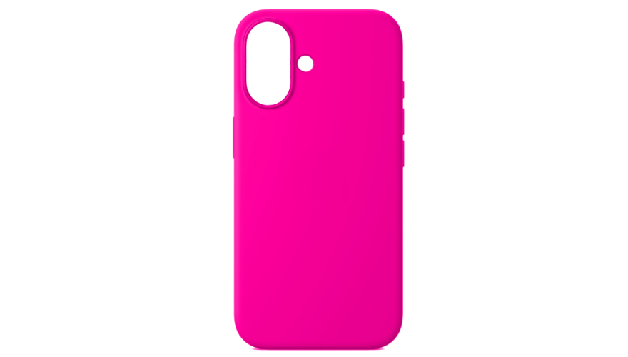 Чехол-накладка силикон Silicone Case для iPhone 16 Ярко-Розовый