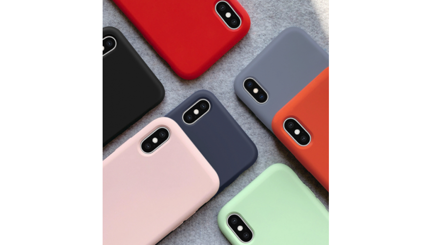 Чехол-накладка силикон Silicone Case для iPhone Xs Max Stone