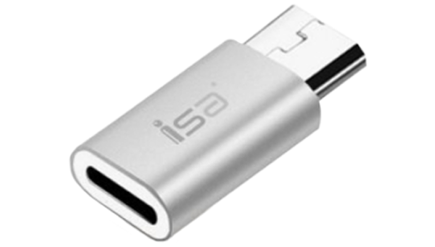 Переходник ISA Lightning - Micro USB Серебристый