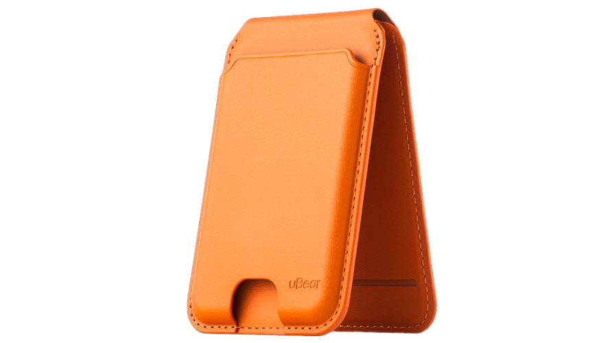 Чехол картхолдер uBear MagSafe Fold Orange (Оранжевый)