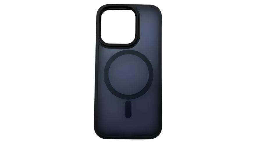 Чехол-накладка силикон MagSafe для iPhone 14 Pro Матовый синий