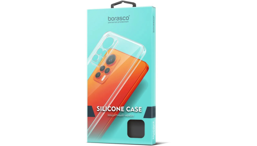 Чехол-накладка силикон Borasco для Xiaomi Redmi 12C Прозрачный