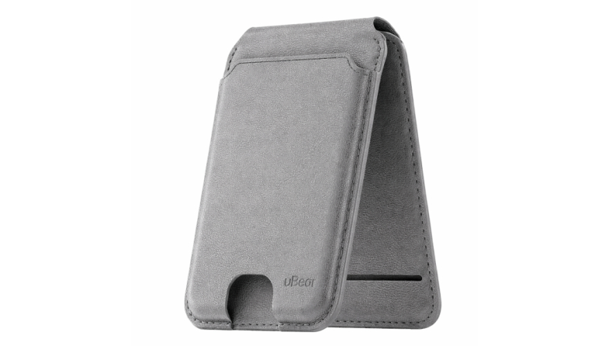 Чехол картхолдер uBear MagSafe Fold Gray (Серый)