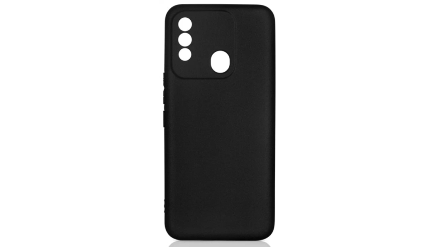 Силиконовый чехол DF для Tecno Spark 8 Черный
