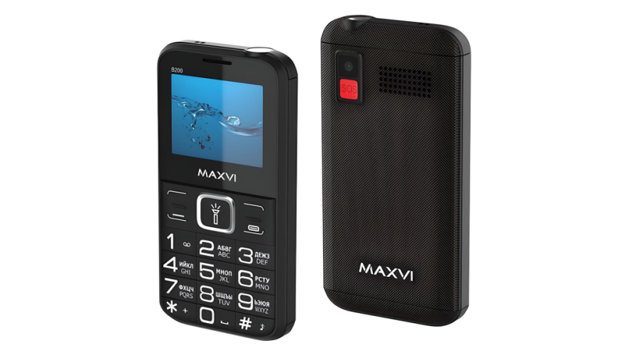 Мобильный телефон MAXVI B200 Black (Черный)