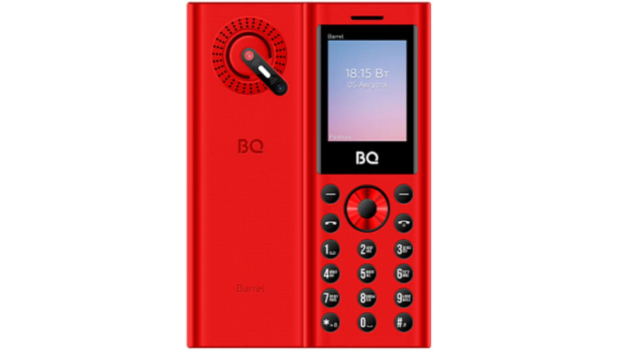 Мобильный телефон BQ 1858 Barrel Red Black (Красный-Черный)