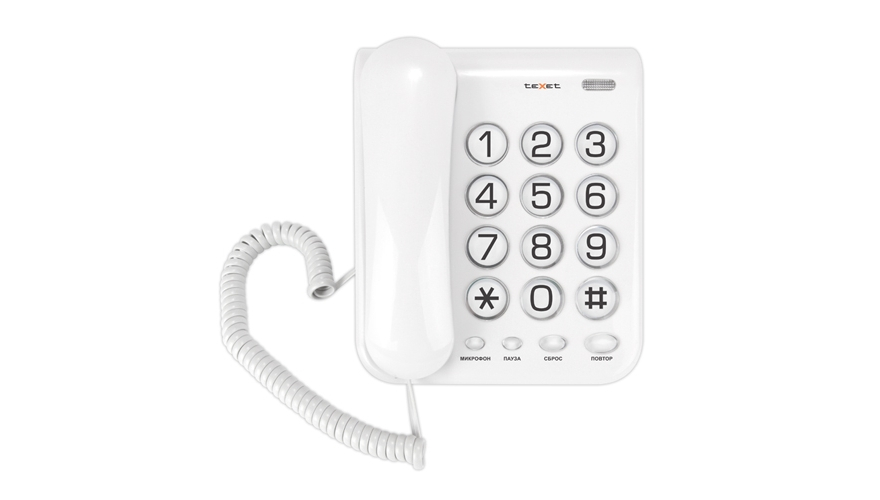 Проводной телефон Texet TX-262 Light Grey (Светло-серый)