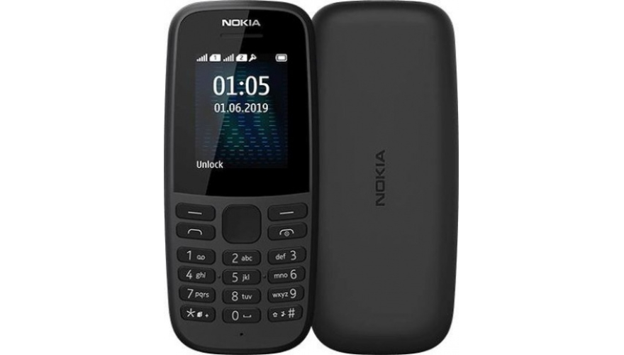 Мобильный телефон Nokia 105 (2019) TA-1174 Dual Sim Black (Черный)
