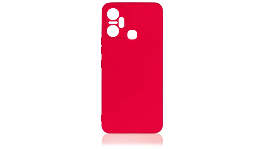 Чехол-накладка силикон DF для Infinix Smart 6 Plus Red