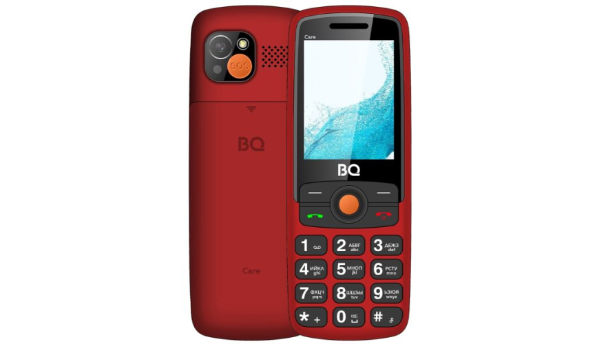 Мобильный телефон BQ 2459 Care Red (Красный)